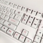 Brief White 104+33 Cherry Profile Keycap Set Cherry MX PBT Dye-subbed for Mechanical Gaming Keyboard